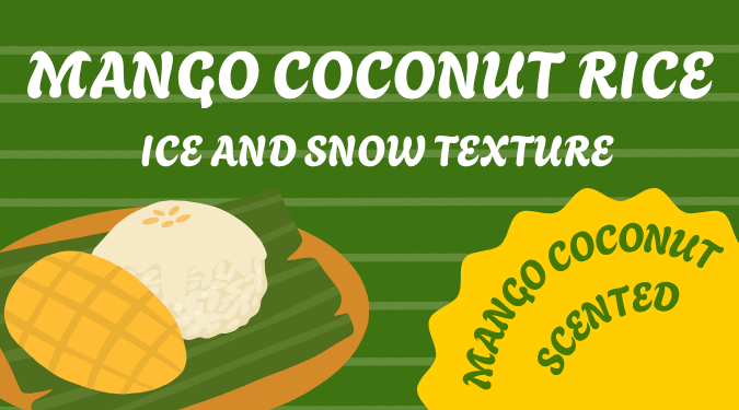 Mango Coconut Rice Slime - 8 fluid oz