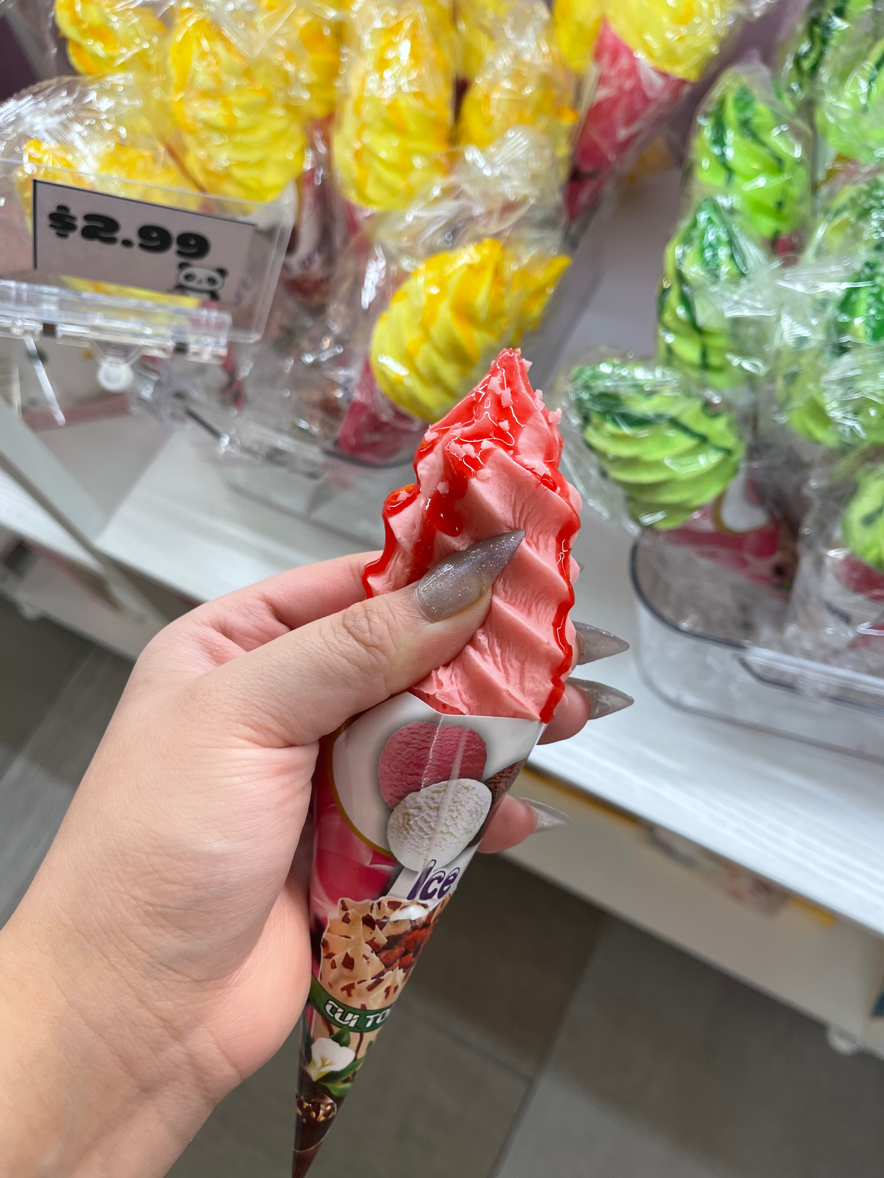 Ice Cream Cone Foam Squishy Magnet