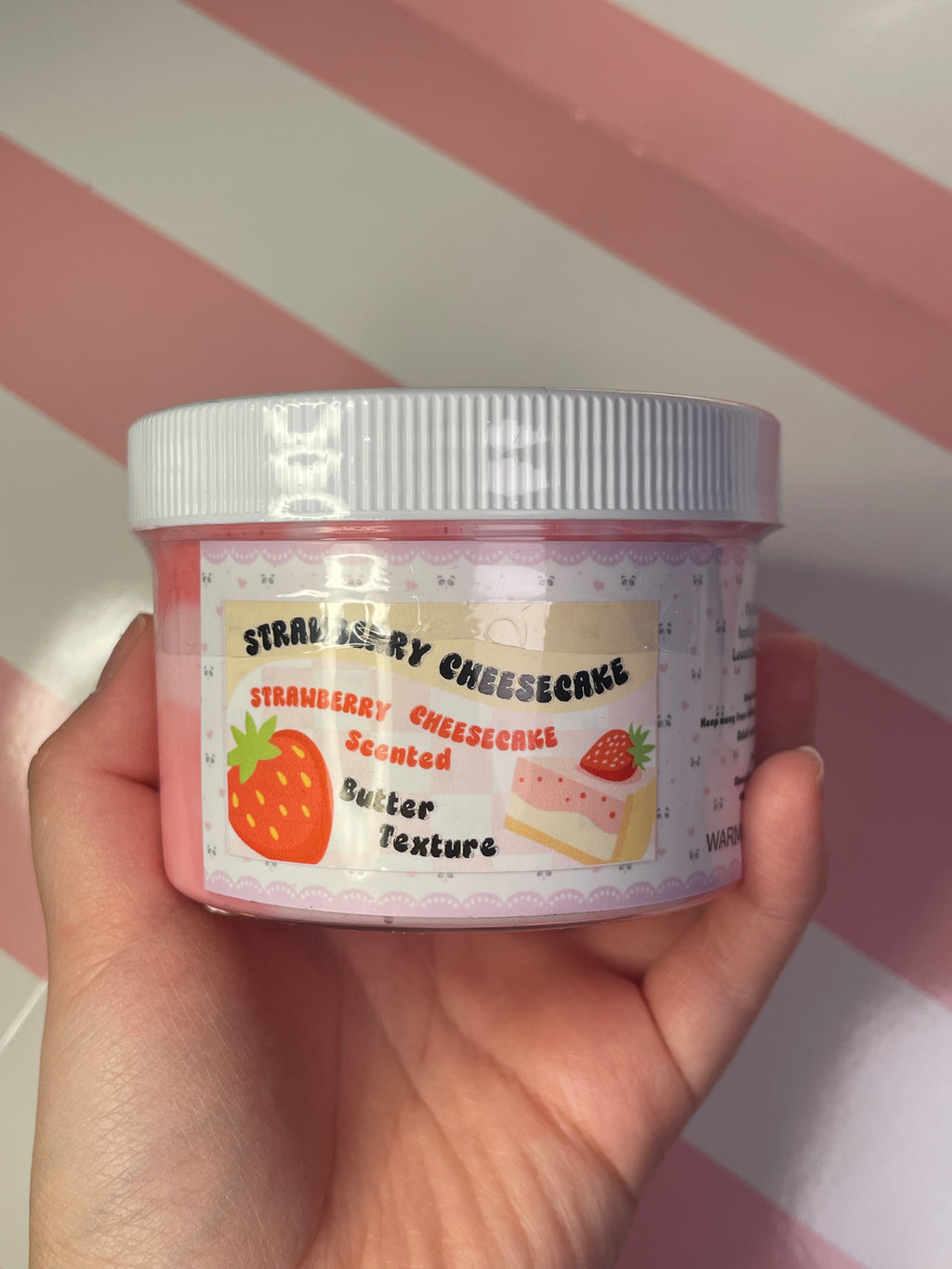 Strawberry Cheesecake Slime - 8 fluid oz