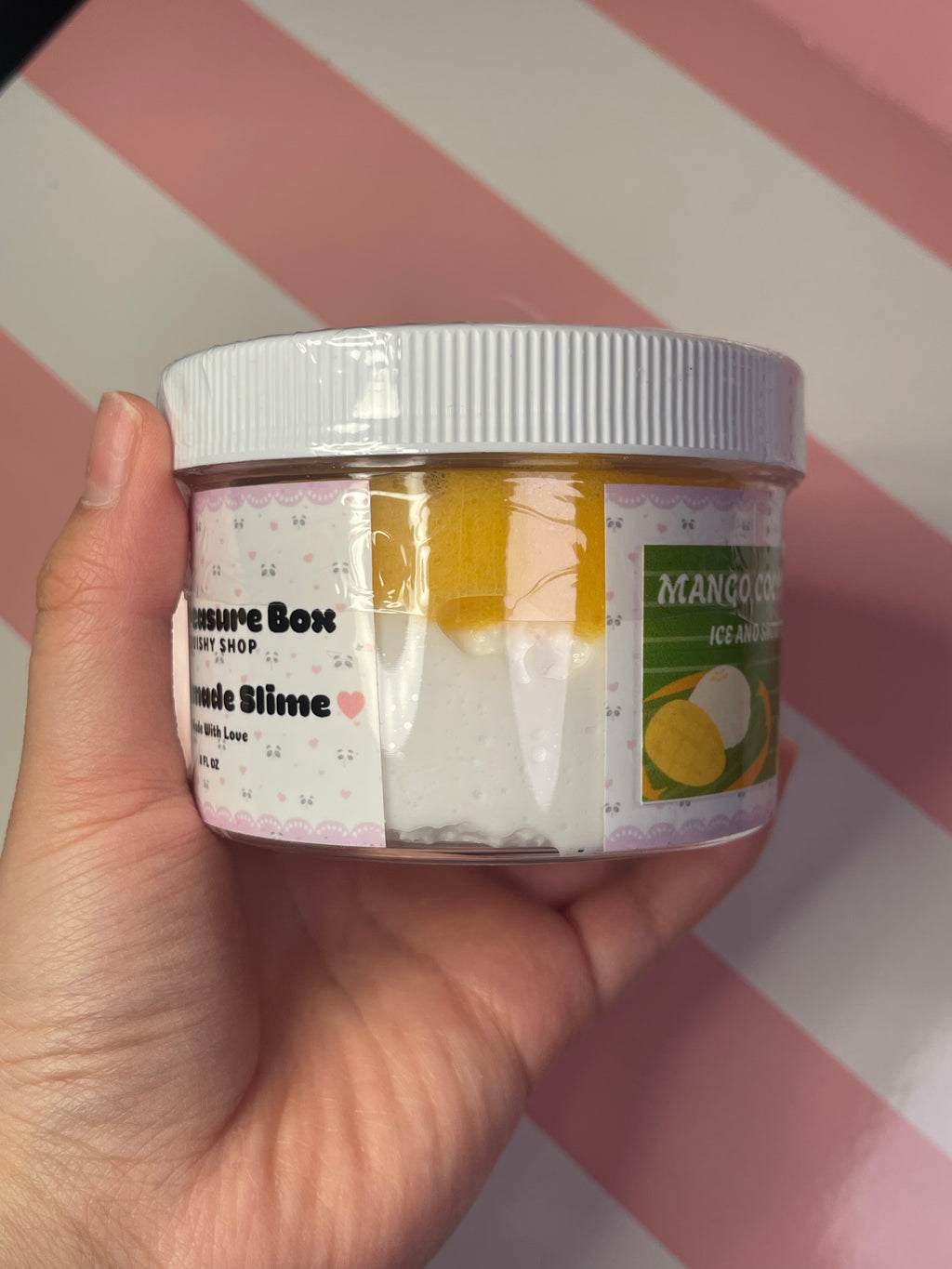 Mango Coconut Rice Slime - 8 fluid oz